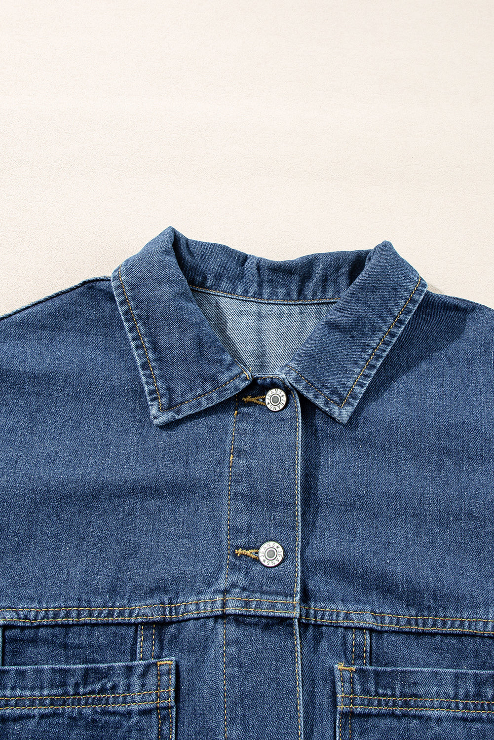 Wild Wind Washed Oversize Pocketed Denim Jacket