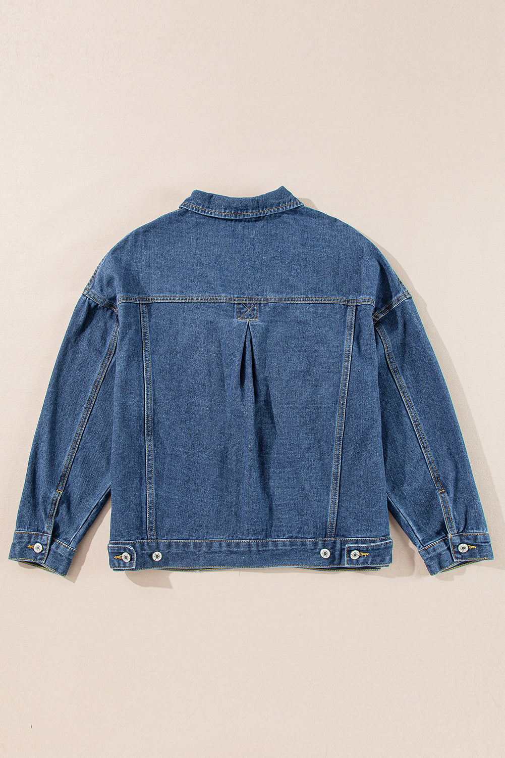 Wild Wind Washed Oversize Pocketed Denim Jacket