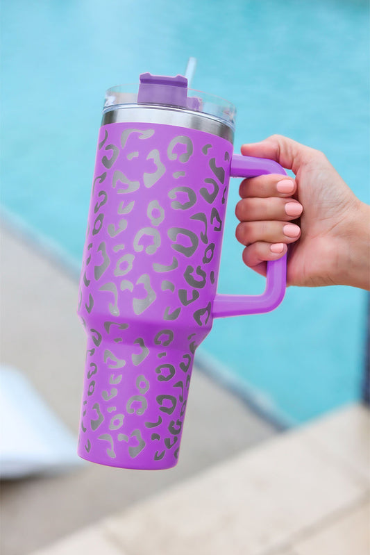 Leopard Spotted Stainless Double Insulated Cup 40oz